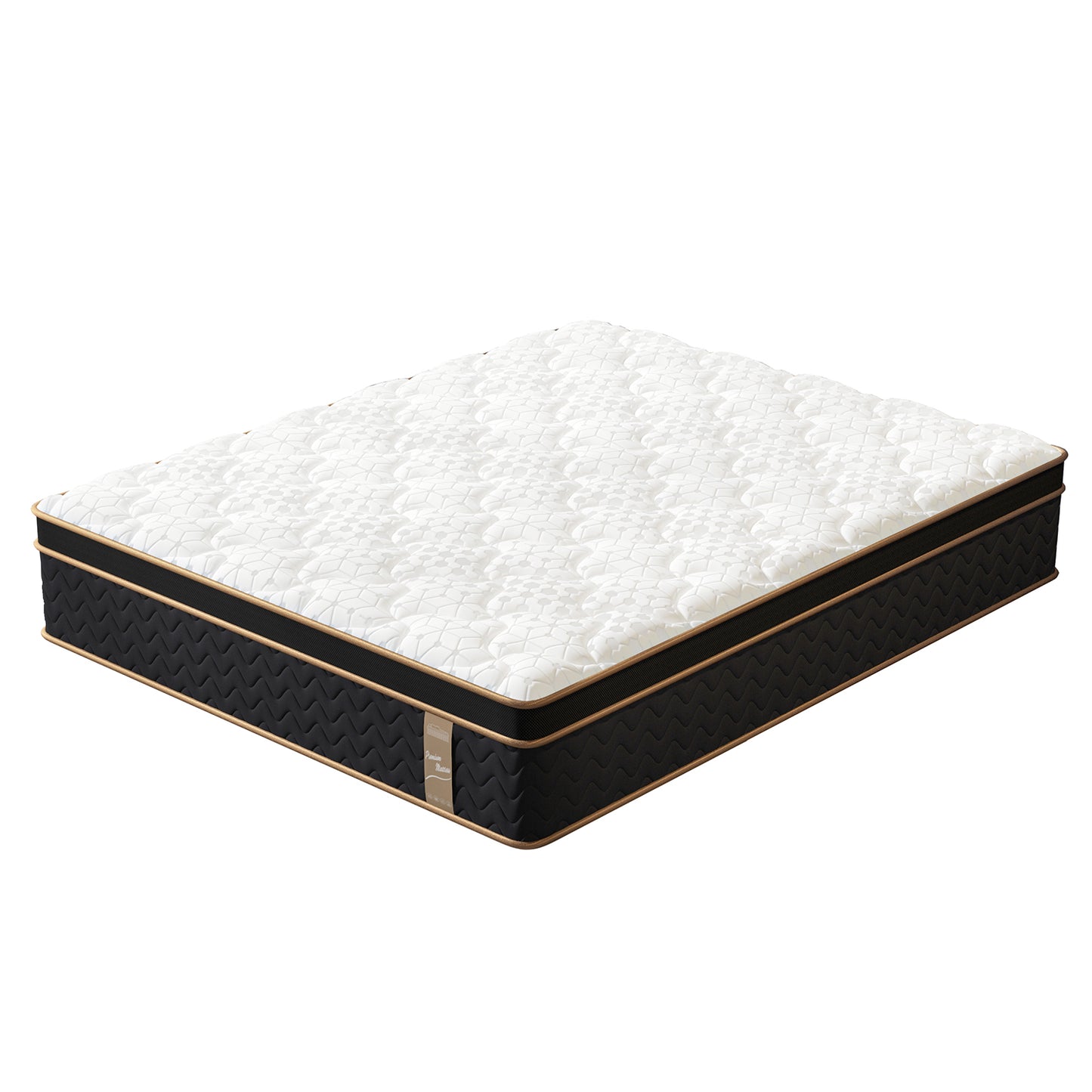 10 Inch King Mattress in a Box, HSUNNS Hybrid Mattress with Gel Memory Foam and Individual Pocket Spring, Fiberglass-Free Mattress, CertiPur-US and OEKO-TEX Certified, Black