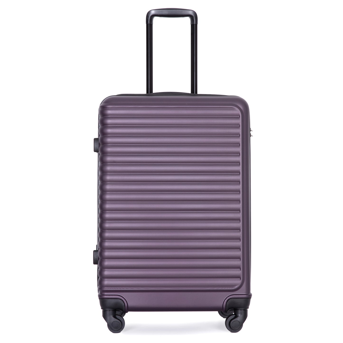 3 Piece Portable Luggage Set, Lightweight Carry on Luggage for Airplane Suitcase Set with Spinner Wheels and TSA Lock for Travel Trips Business, 3-in-1 Portable ABS Trolley Case, 20" 24" 28", Purple