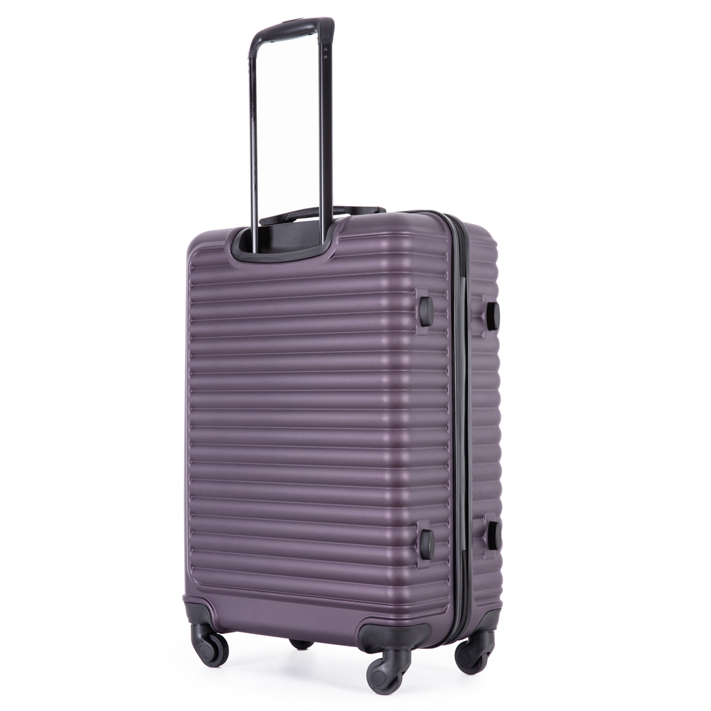 3 Piece Portable Luggage Set, Lightweight Carry on Luggage for Airplane Suitcase Set with Spinner Wheels and TSA Lock for Travel Trips Business, 3-in-1 Portable ABS Trolley Case, 20" 24" 28", Purple