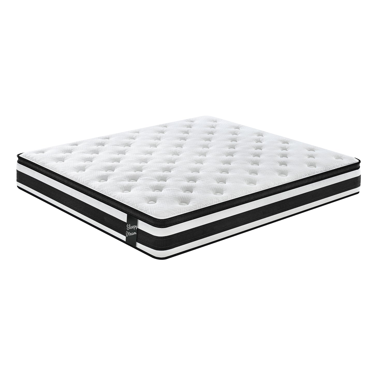 HSUNNS 12" Full Size Hybrid Memory Foam Mattress with Breathable Fabric Cover, Memory Foam Mattress for Sleep Support and Pressure Relief, Medium Firm King Mattress, CertiPUR-US