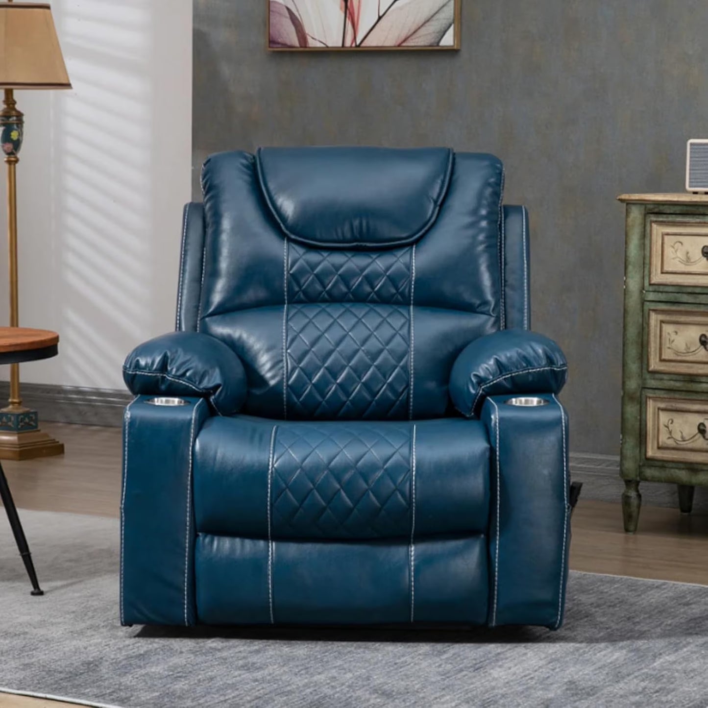Heavy Duty Power Lift Recliner Chair for Elderly, Oversized Recliners Chair with Heater and Massage, Electric Recliner Chair for Living Room,400lbs Suitable for People Up to 6Ft (Brown Leather)