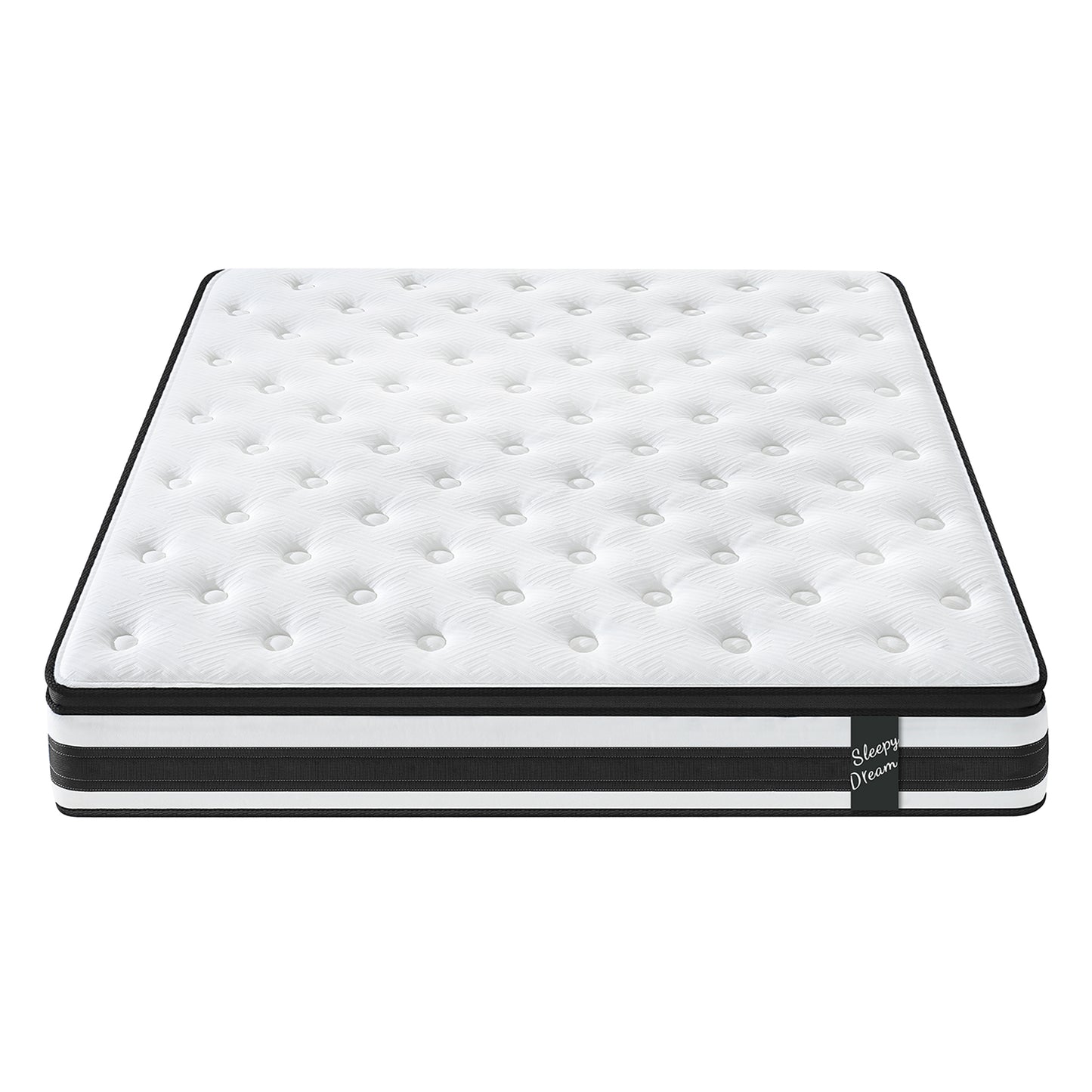 HSUNNS 12" King Size Hybrid Memory Foam Mattress with Breathable Fabric Cover, Memory Foam Mattress for Sleep Support and Pressure Relief, Medium Firm King Mattress, CertiPUR-US
