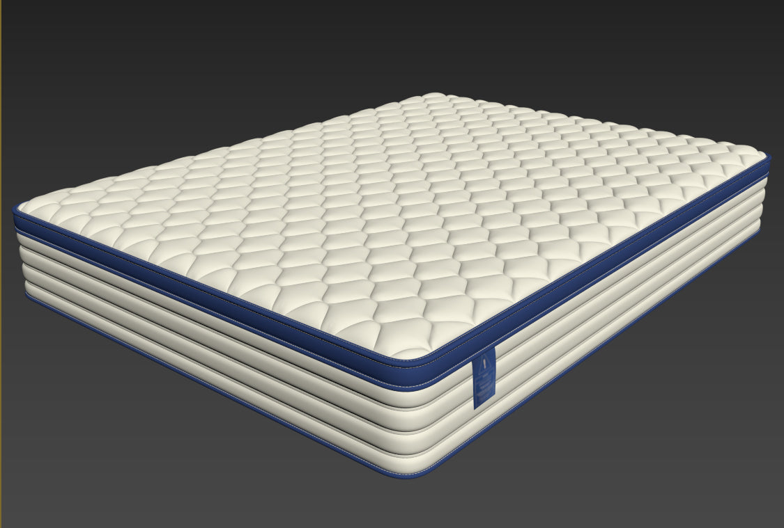 Queen Mattress 12", HSUNNS Hybrid Mattress with Gel Memory Foam and Independent Pocket Springs, Mattress in a Box, Medium Firm, Pressure Relief & Support, White